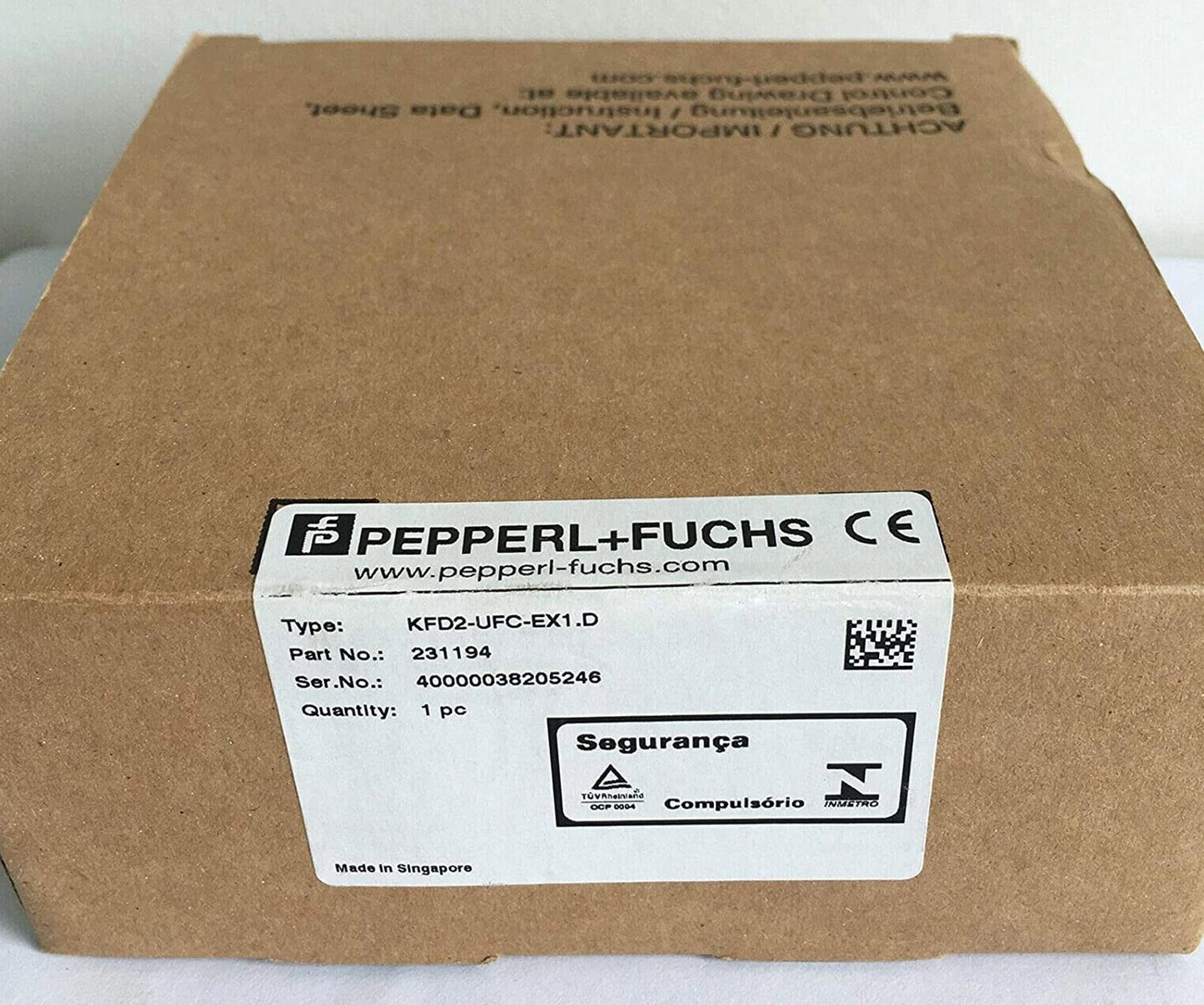 P+F safety barrier KFD2-UFC-EX1.D adjustment frequency converter#u