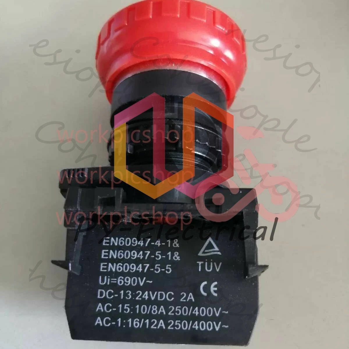 1PCS KEDU HY57B Emergency Stop Push Button Switch