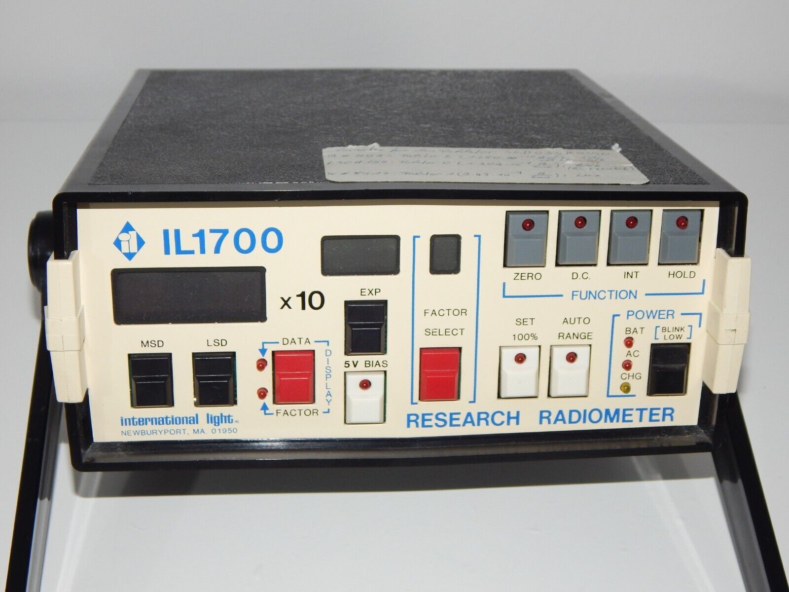 IL1700 Research Radiometer - Used - INTERNATIONAL LIGHT TECHNOLOGIES