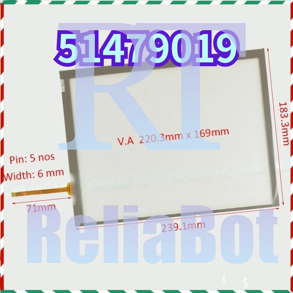 1pcs Touch Screen Glass Panel for AFS Pro700 Fred II Color Display 51479019