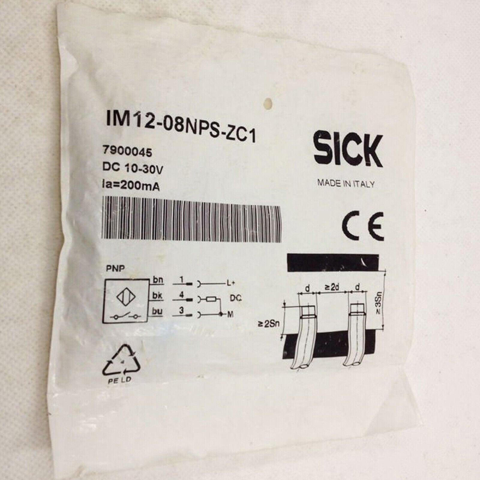 ONE SICK IM12-08NPS-ZC1 Photoelectric Switch - SICK