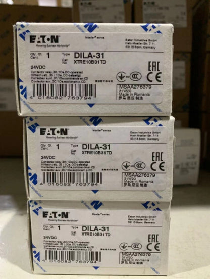 1PCS  Eaton Moeller DILA-31 XTRE10B31TD DC Contactor 24VDC