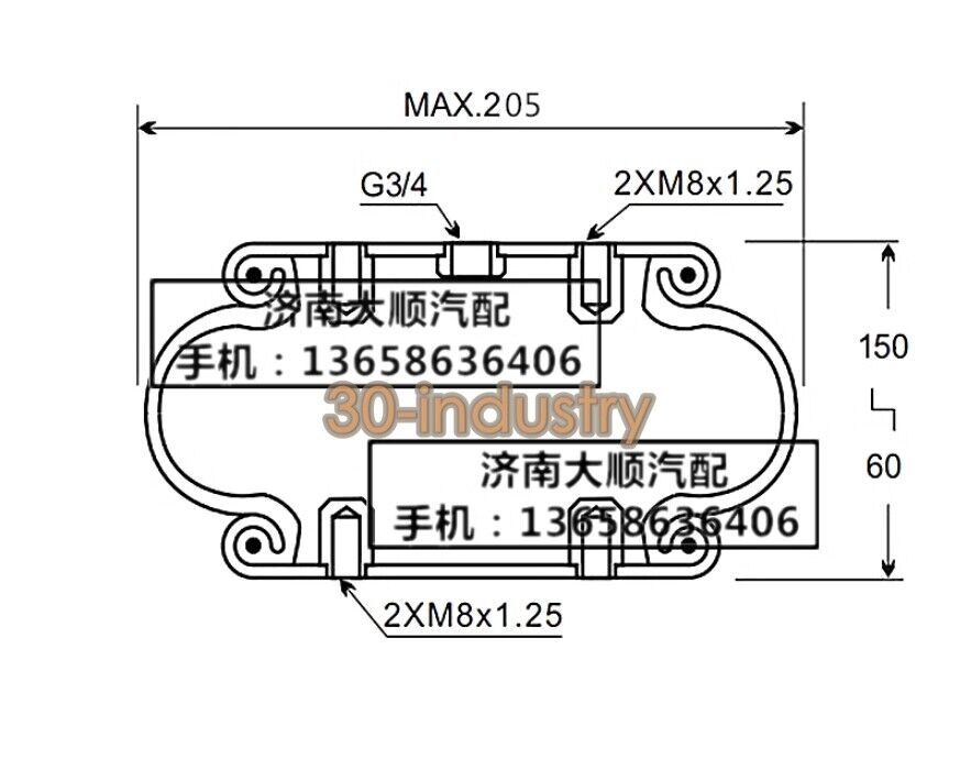 FS120-9 Vibration Damping Airbag for Fluidized Bed Isolation - VIBRATECH