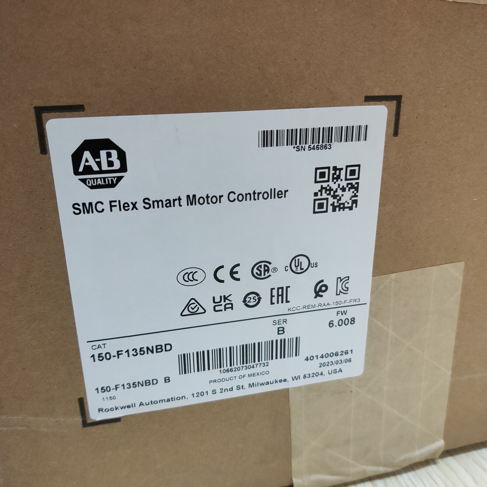 Allen Bradley SMC Flex Smart Motor Controller AB 150-F135NBD - ALLEN BRADLEY