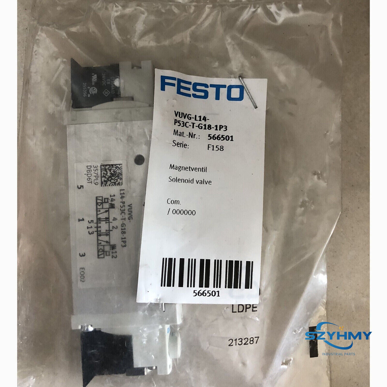new 1PC FESTO VUVG-L14-P53C-T-G18-1P3 566501 Solenoid Valve - FESTO