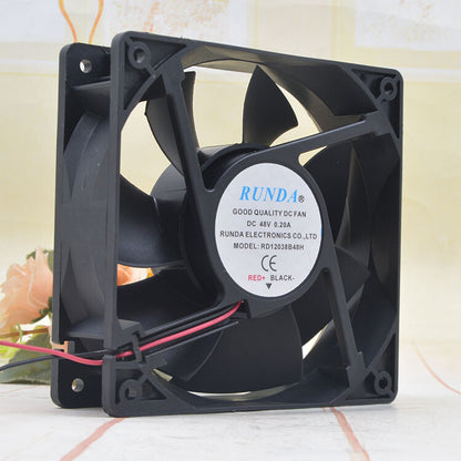 1pcs  RUNDA RD12038B48H 48V 0.20A 12038 12 cm server large air volume fan