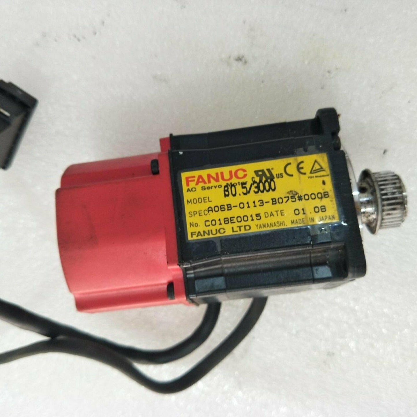 Used One servo motor, Fanuc A06B-0113-B075#0008, tested and in good condition - FANUC