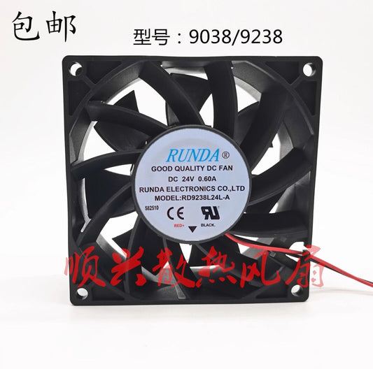 RDU9238L24L DC24V 0.6A 9CM 2-Wire Inverter Cooling Fan - RDU
