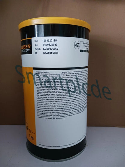 KLUBER Lubrication Staburags NBU 12 Grease 1kg ( 35.3 OZ) free ship