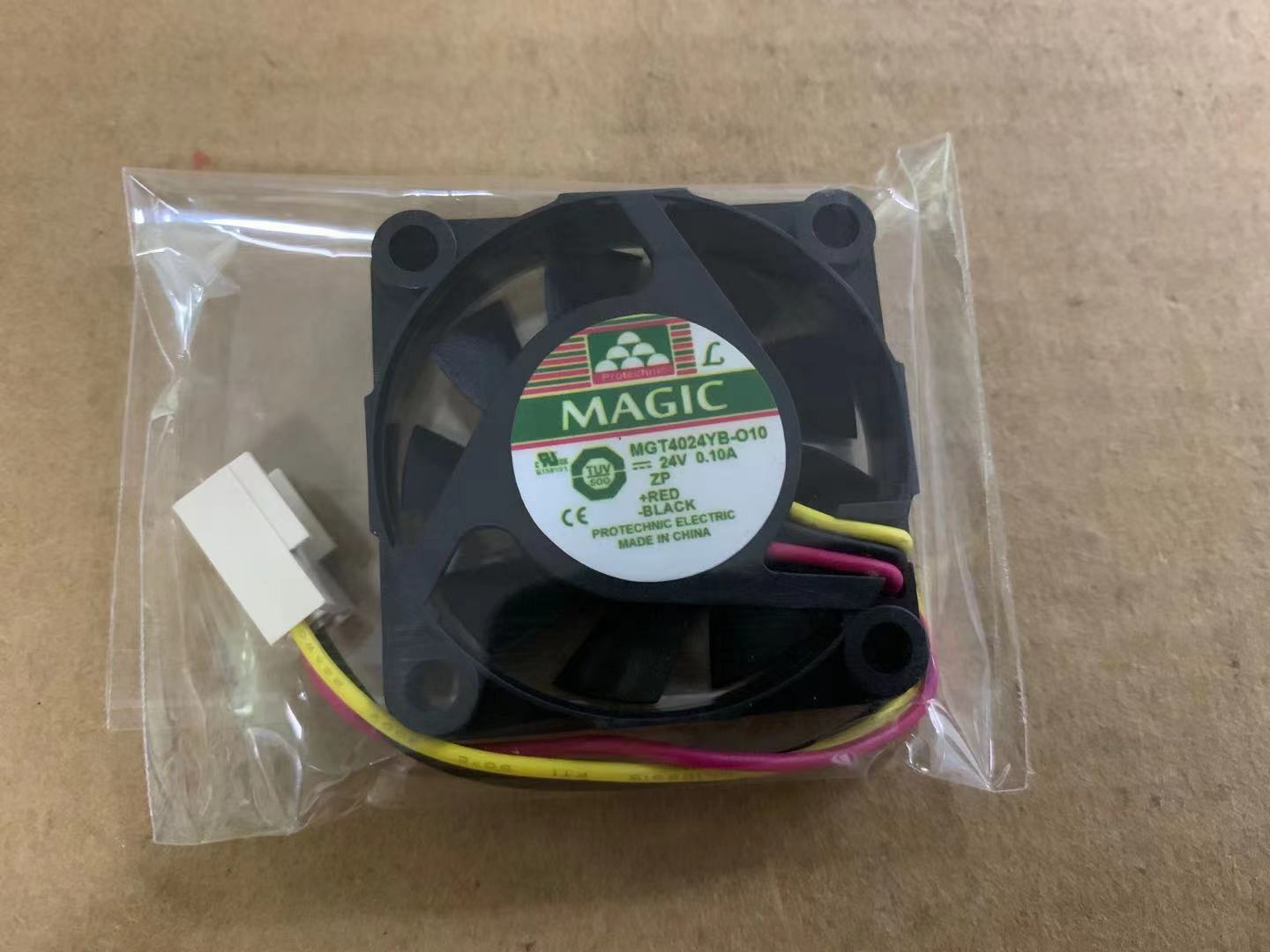 new 1pcs MAGIC MGT4024YB-O10 4010 4CM 24V 0.10A 3-Wire Inverter Cooling Fan
