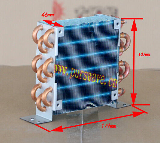 new CP3x6x120 Mini Copper Tube Condenser Radiator 24V Fan - ECOFLOW