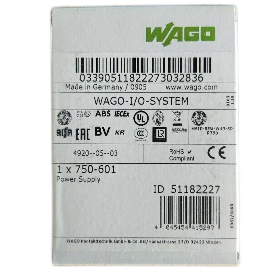 750-601 New in Box WAGO 750-601 Analog PLC Module 750601 WAGO