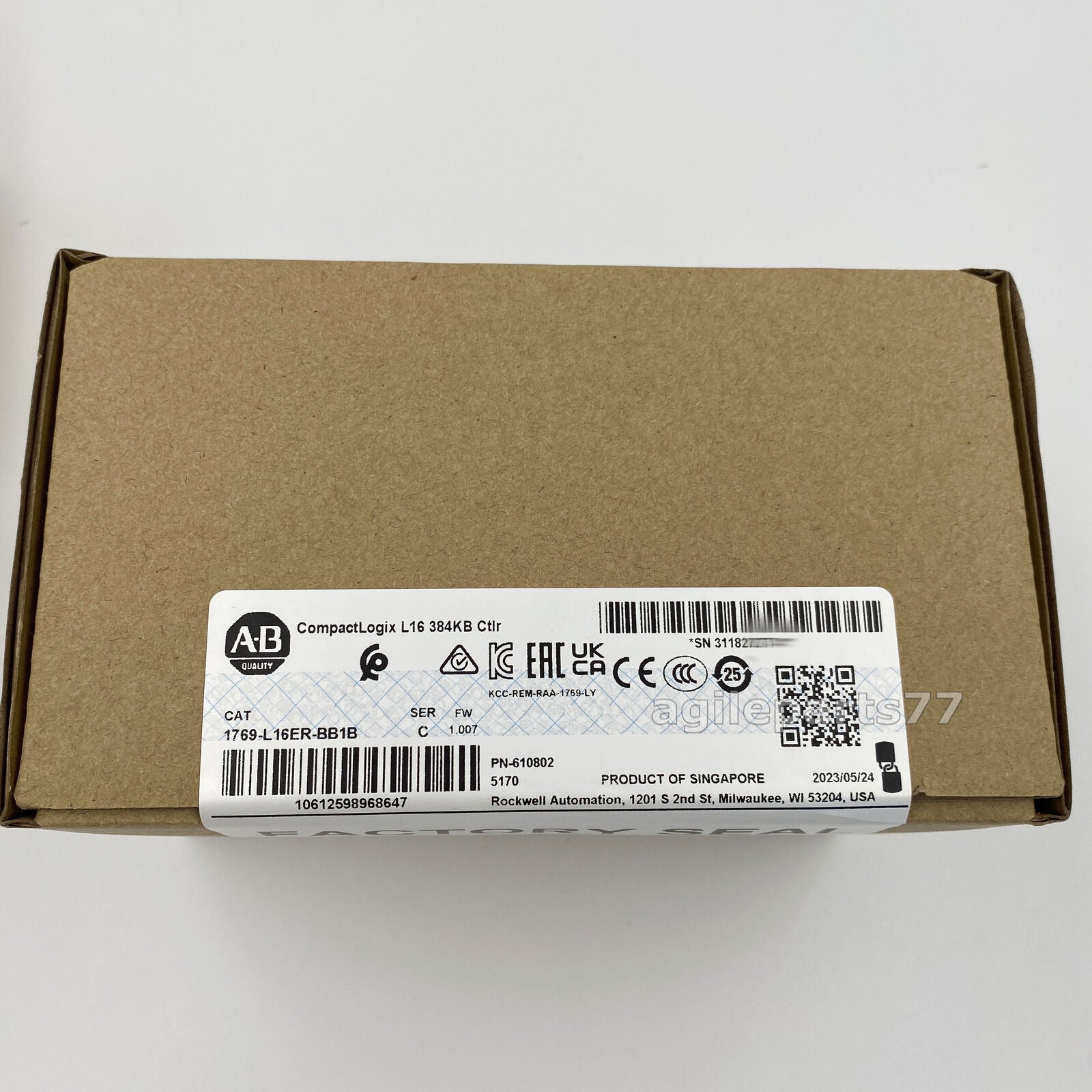 New Sealed Allen-Bradley 1769-L16ER-BB1B CompactLogix 384KB Controller - ALLEN-BRADLEY