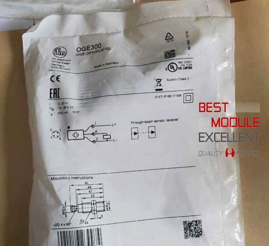 1PCS IFM OGE300: Quality Assurance - IFM