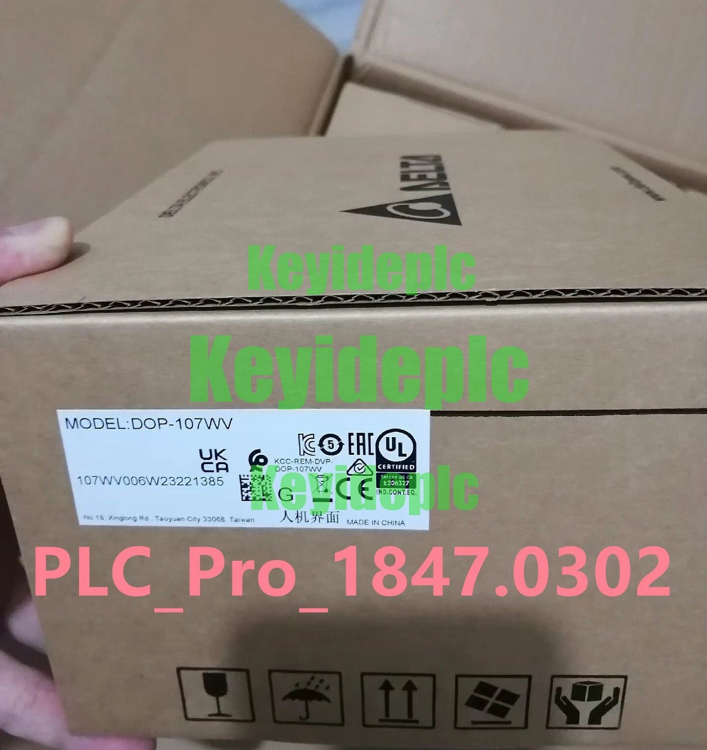 1PCS DELTA DOP-107WV HMI Touch Screen DC+24V 2/350mA 7 Inch Fast delivery