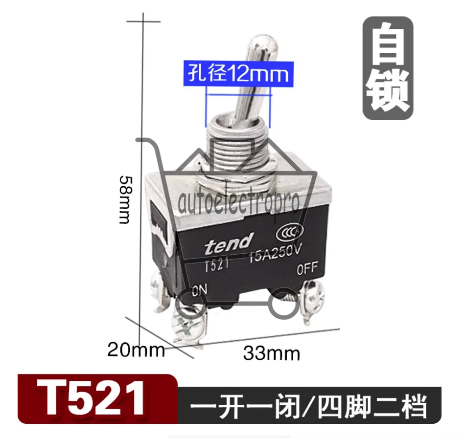 10PC Tend push-button switch T521
