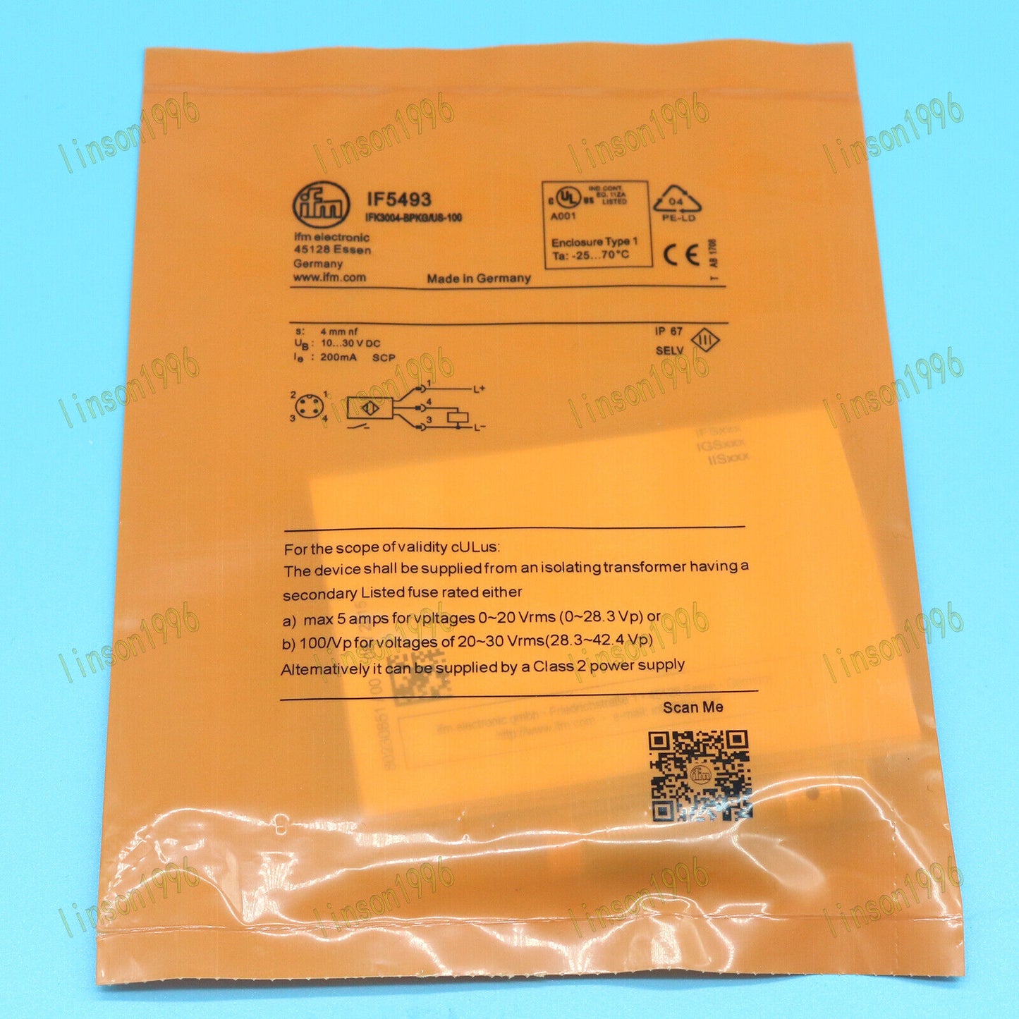 1PC IF5493 Proximity Switch Sensor Fast Delivery - IFM