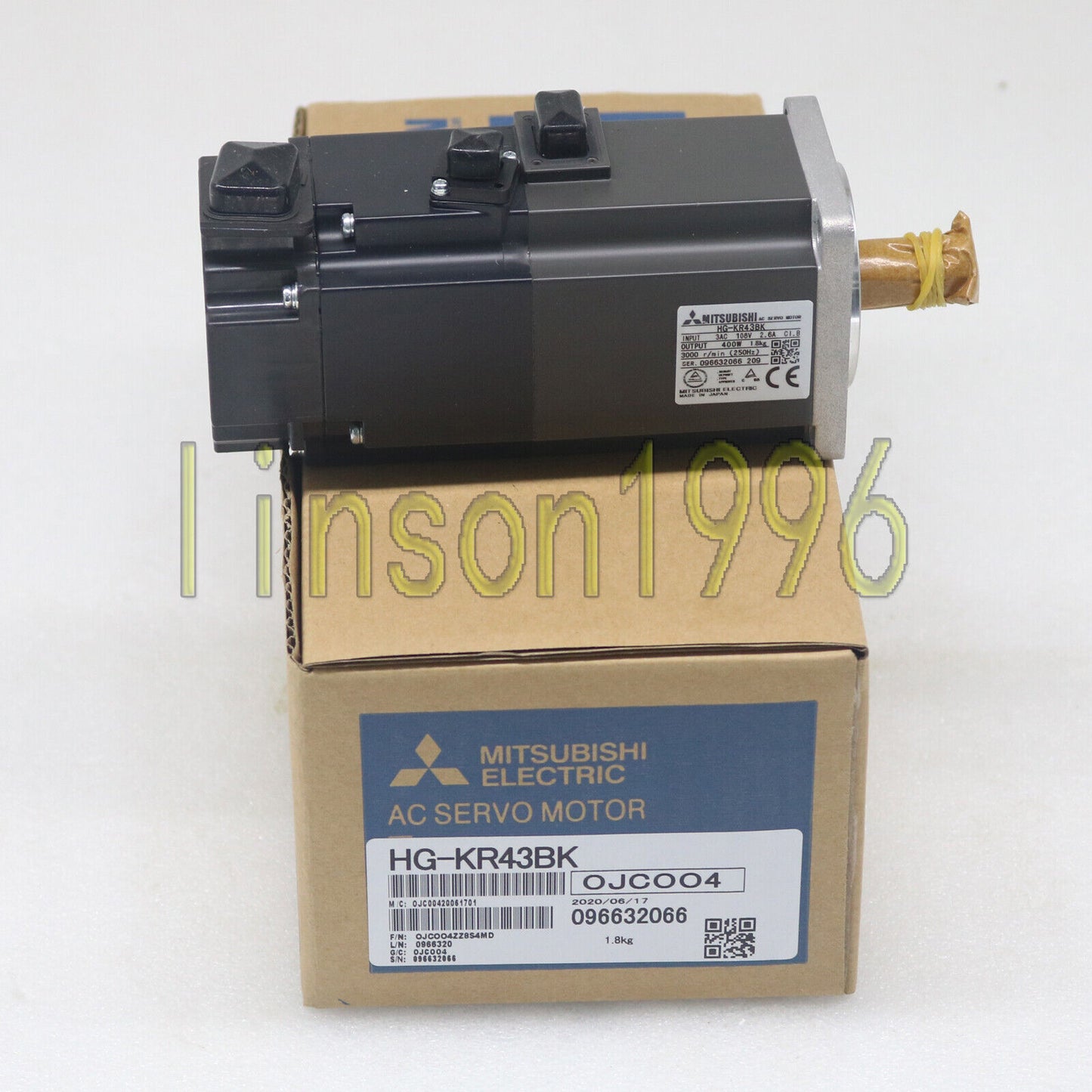 Mitsubishi HGKR43BK AC Servo Motor HG-KR43BK - MITSUBISHI