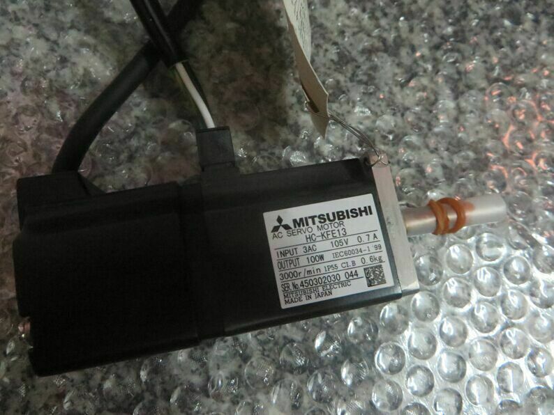 Used 100W Mitsubishi HC-KFE13 AC Servo Motor, tested and in good condition - MITSUBISHI