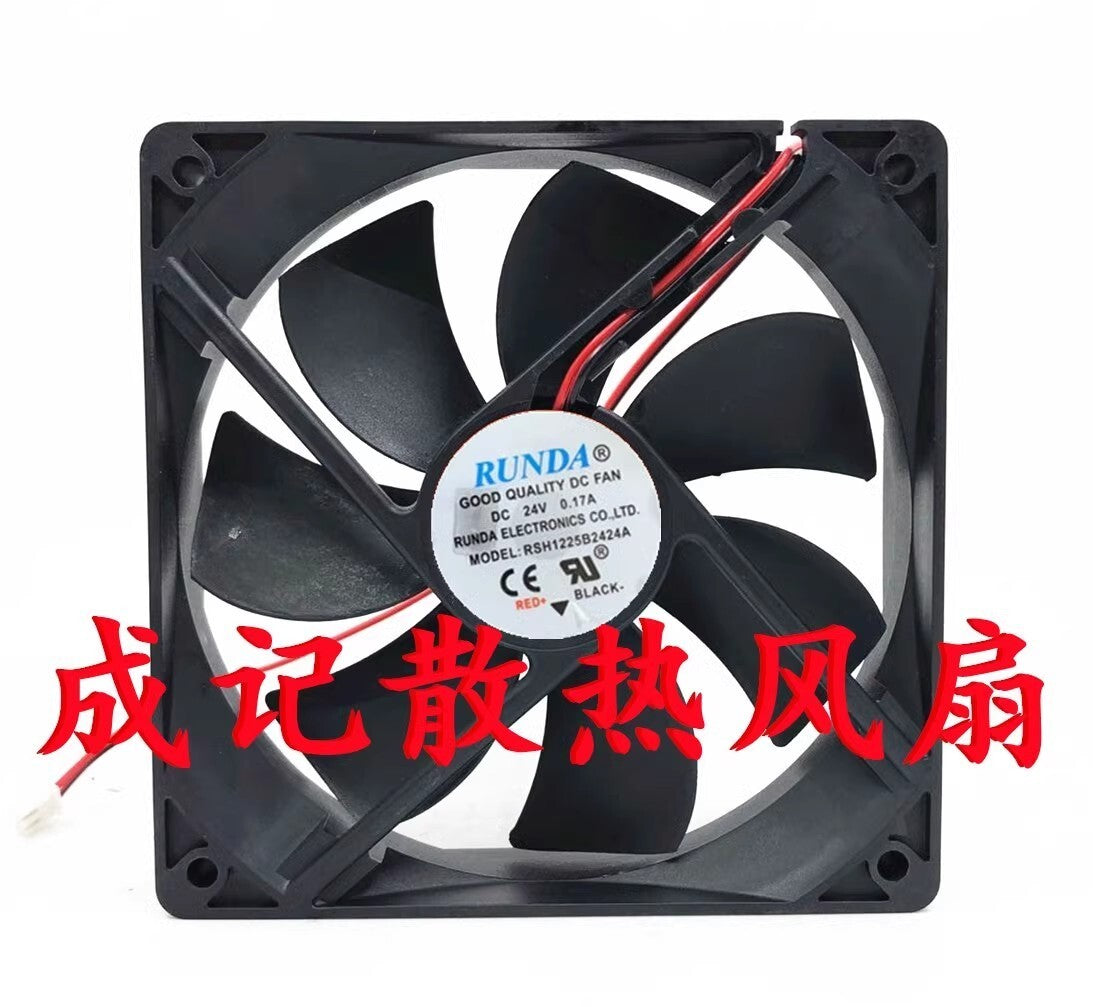 RUNDA RSH1225B2424A 12025 DC24V 0.17A 2-wire inverter cooling fan