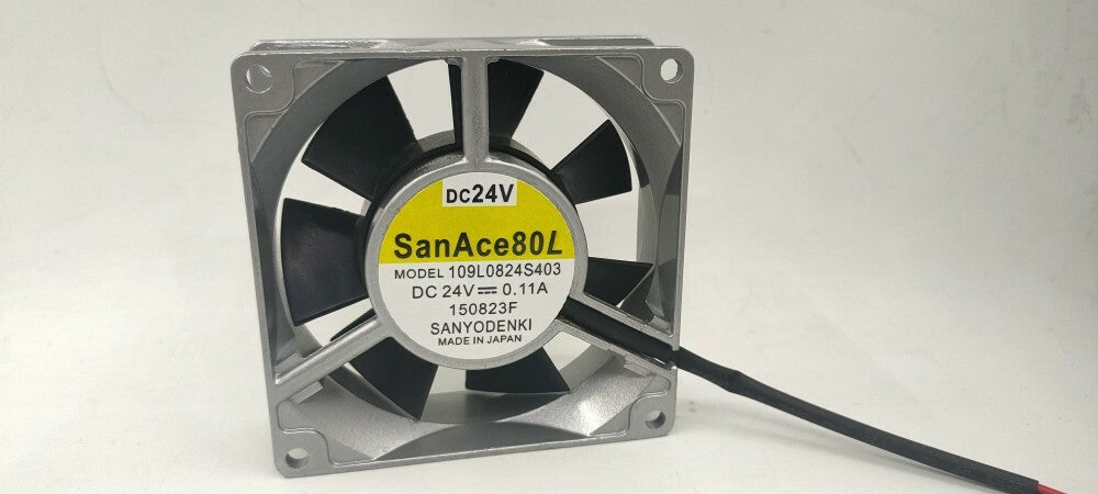Sanyo 109L0824S403 8CM 8025 24V0.11A 2-wire aluminum frame cooling fan