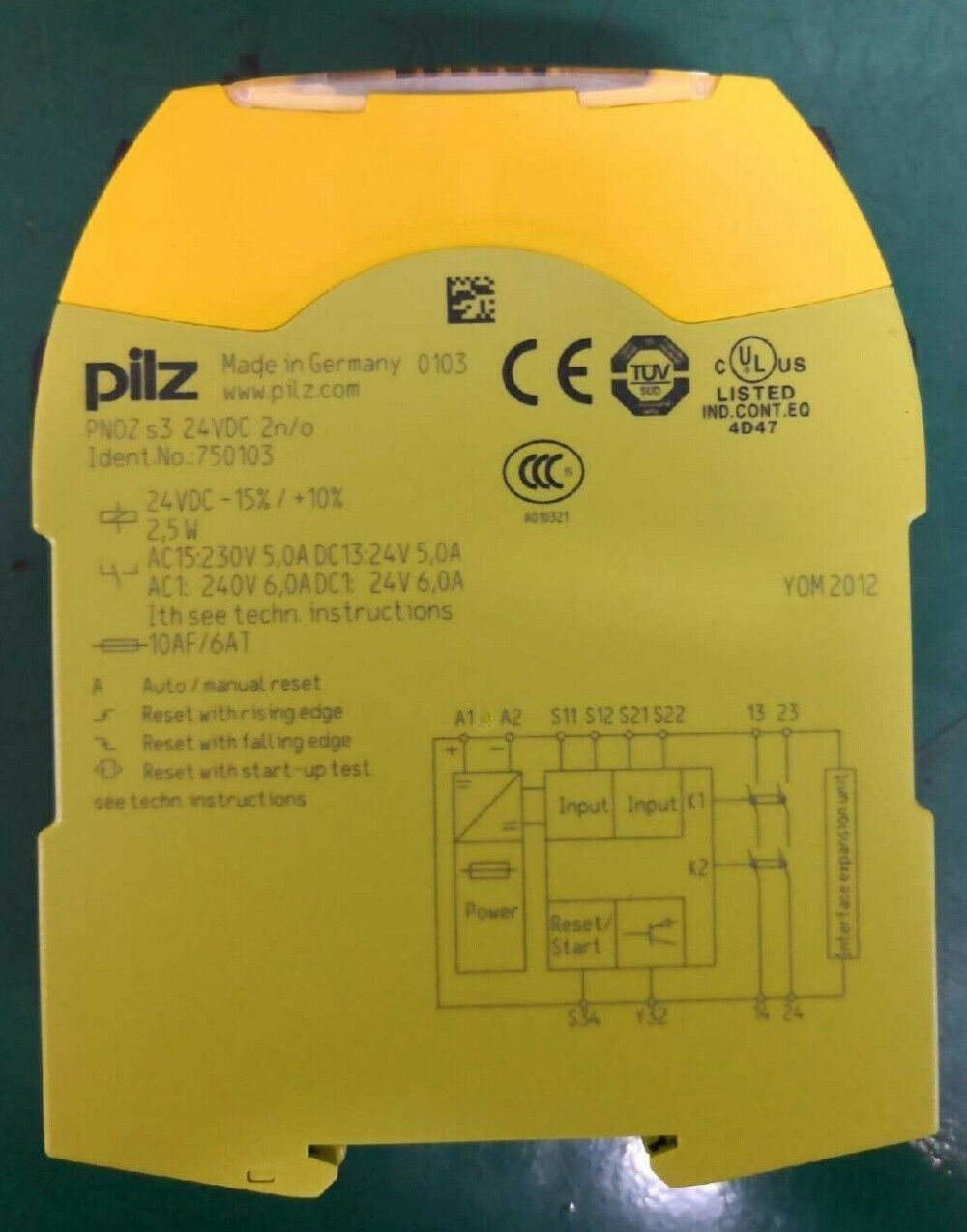 new  PILZ 750103 PNOZ s3 Safety Relay 24VDC 2