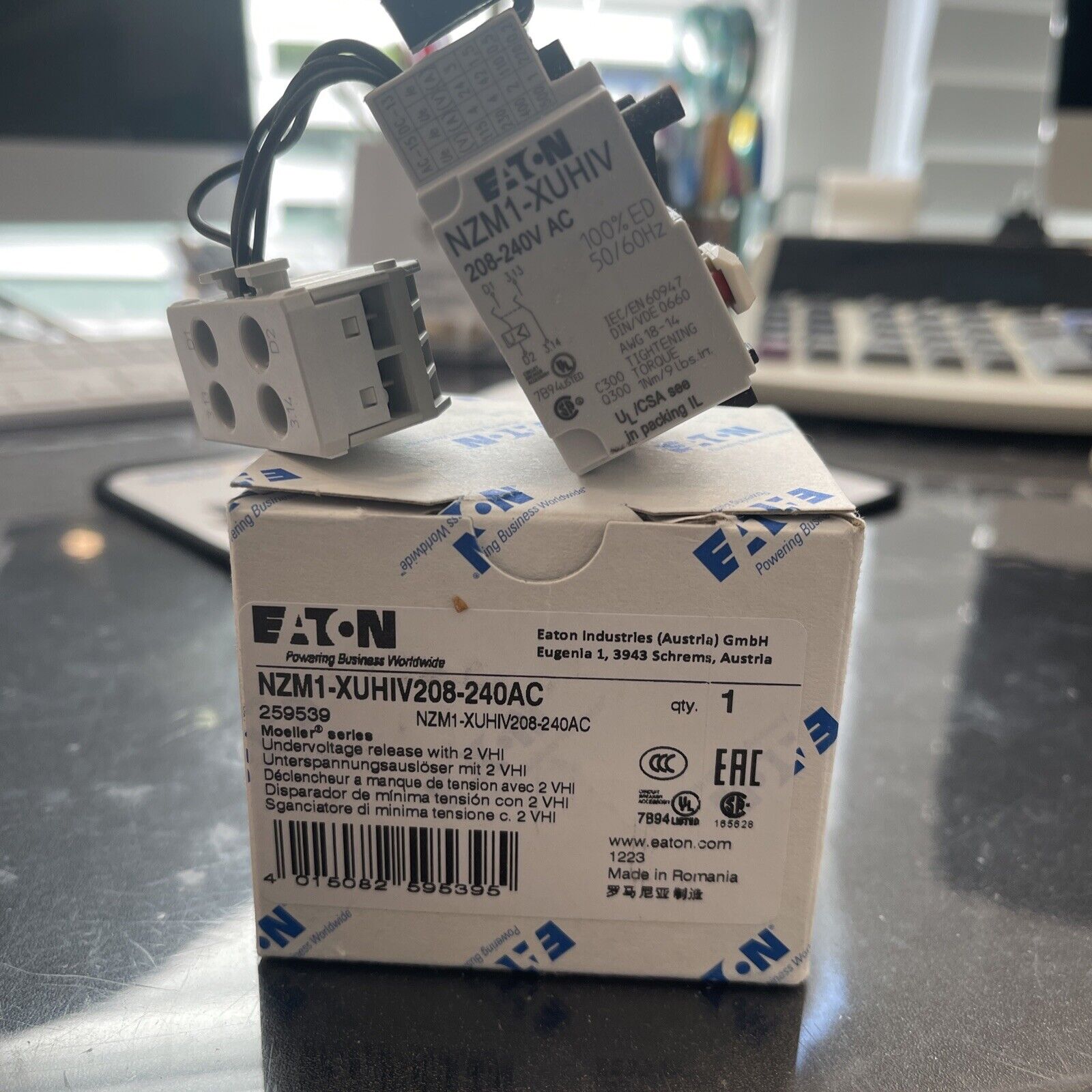 new Eaton NZM4-XR208-240AC Main Breaker - KOEED