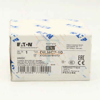 1PCS EATON MOELLER Ac Contactor DILMC7-10 24VDC Rapid delivery