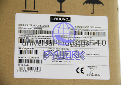 4XB7A14112 Lenovo 01PG635 1.2TB 2.5" SAS Hot Swap Internal Hard Drive with Tray