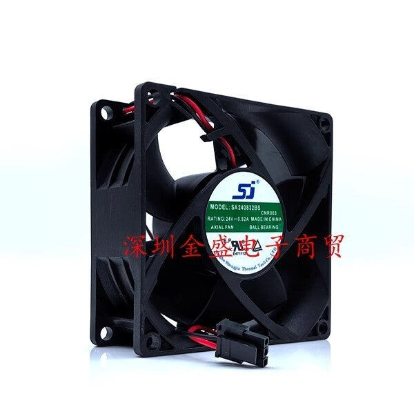SJ SA240832BS DC24V 0.82A 80*80*32MM 2-pin Inverter Cooling Fan