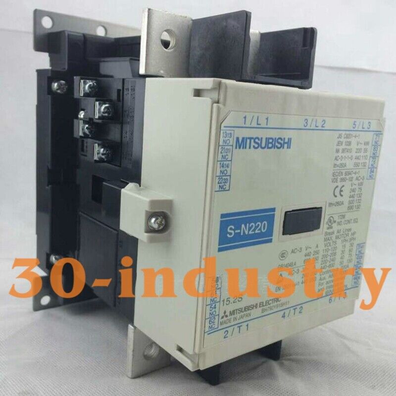 Mitsubishi S-N220 AC Contactor 250A 380V 3P - 1 PCS - MITSUBISHI