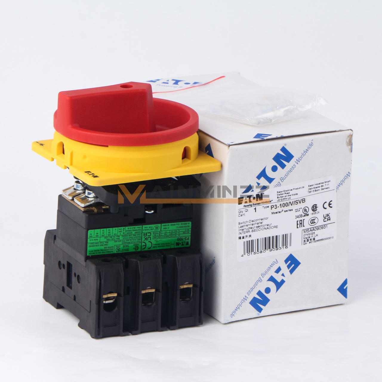 ONE EATON MOELLER Disconect Switch P3-100/V/SVB - ONE EATON MOELLER