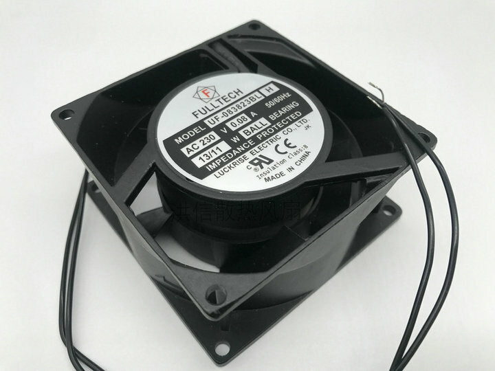 1pcs  FULLTECH UF-083823BL H 230V 0.08A13/11W 8038 2-wire AC fan