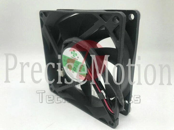 1 PCS POWERYEAR Fan PY-9225H12S DC 12V 0.35A 9CM 9025 2 Pin