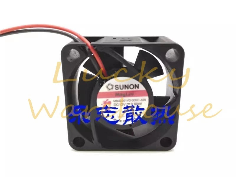 SUNON MB40201V2-000C-A99 DC12V 0.60W 2-Wire Silent Cooling Fan