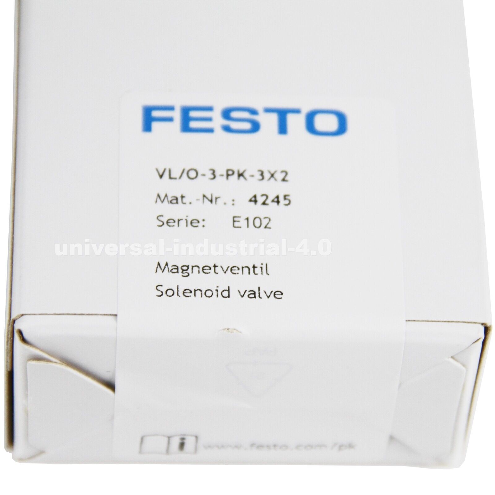 Festo VL/O-3-PK-3X2 4245 Pneumatic Control Valve Festo