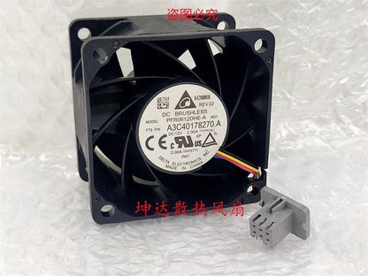 Delta PFR0612DHE 6038 DC12V 2.00A 6CM 4-Pin High RPM High Airflow Cooling Fan