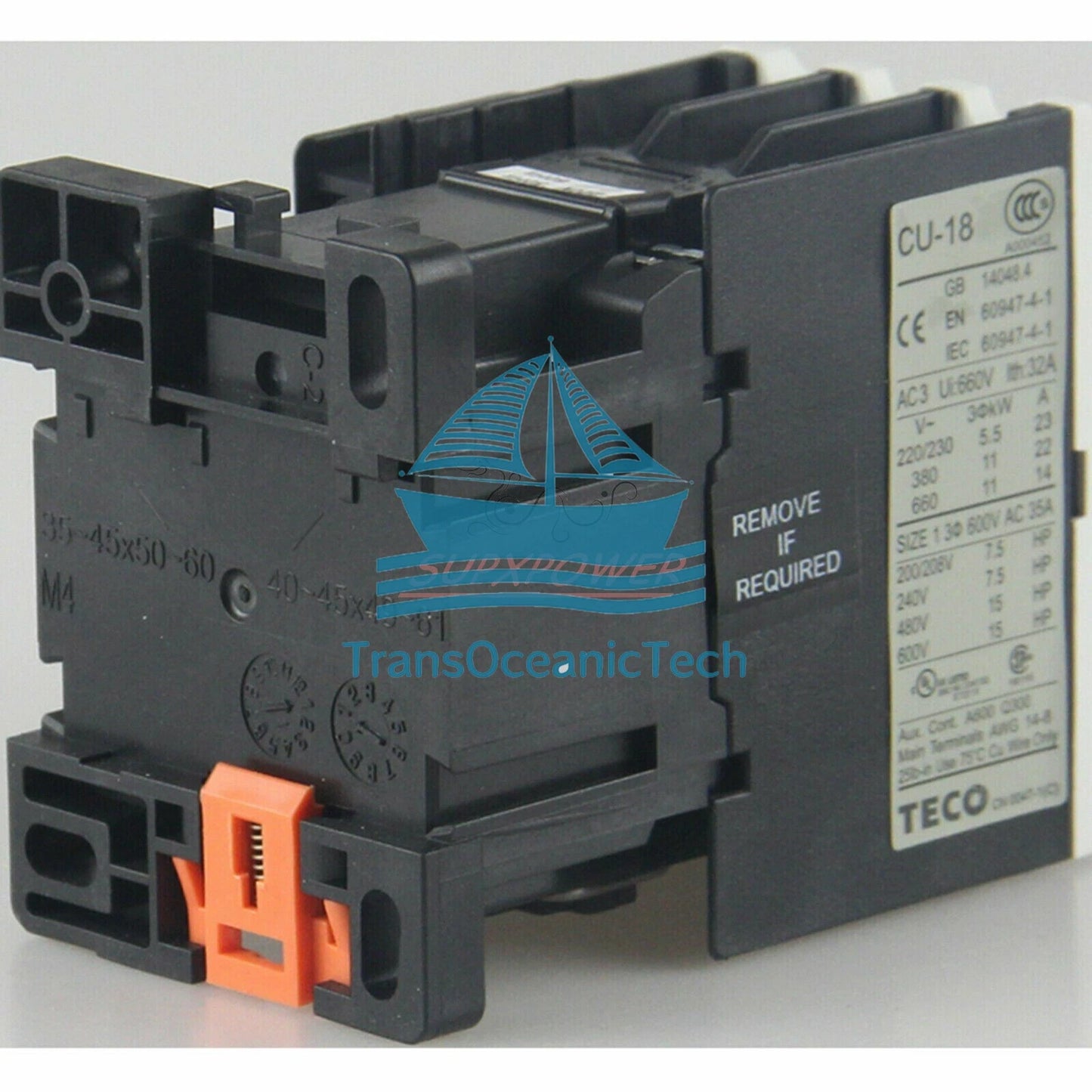 TECO CU-18 220VAC contactor (1PCS )
