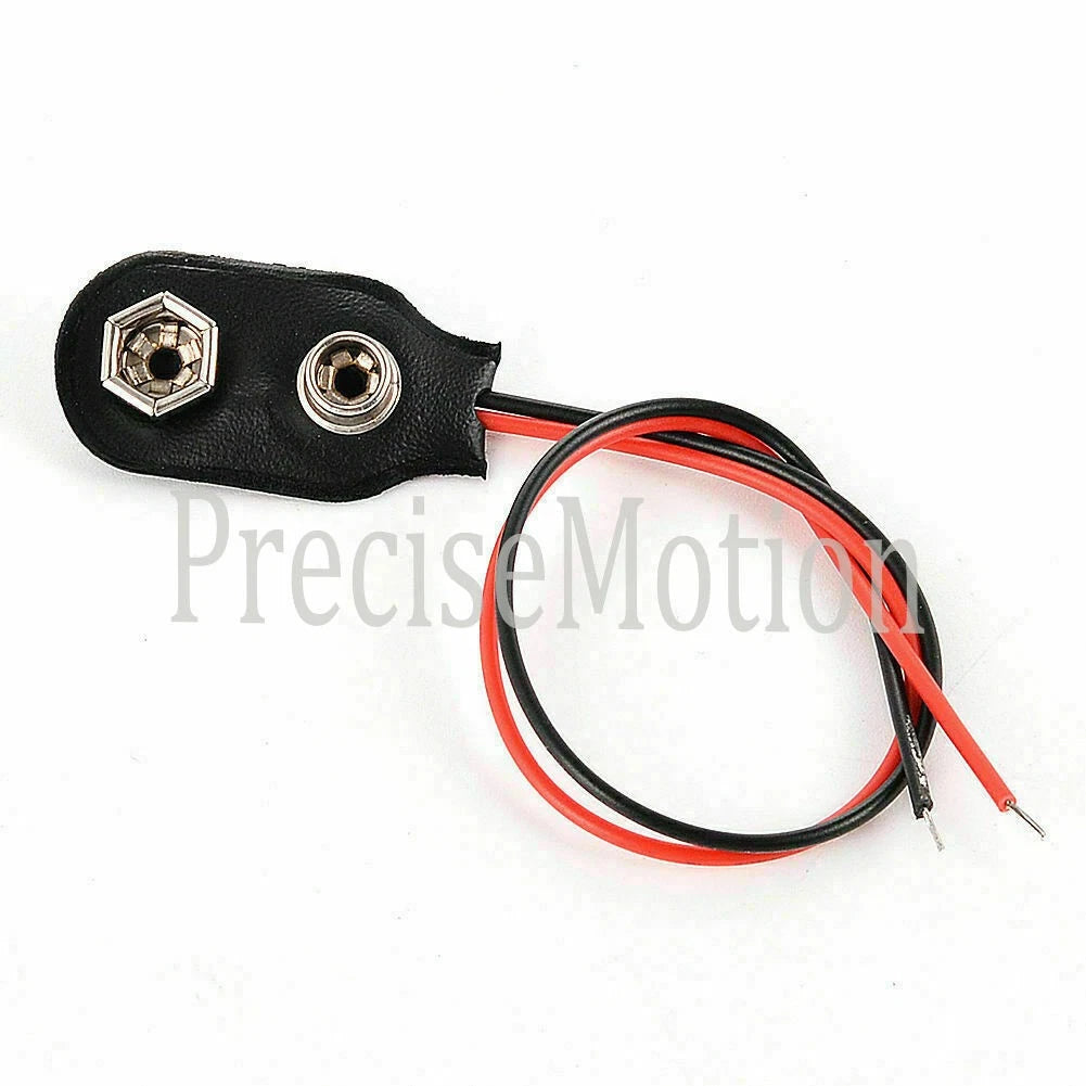 Pack of 10 9V Battery Connector Snap Clip Wire Connector Lead Holder T Type