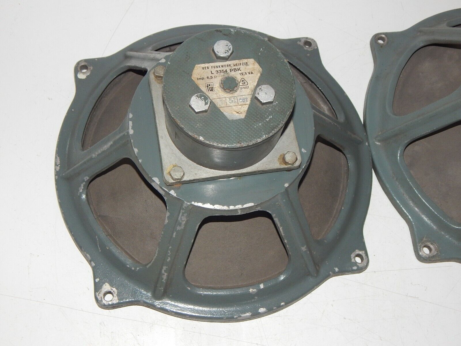 used 2x speakers L3354 PBK VEB Funkwerk Leipzig AlNiCo Carl Zeiss - FUNKWERK