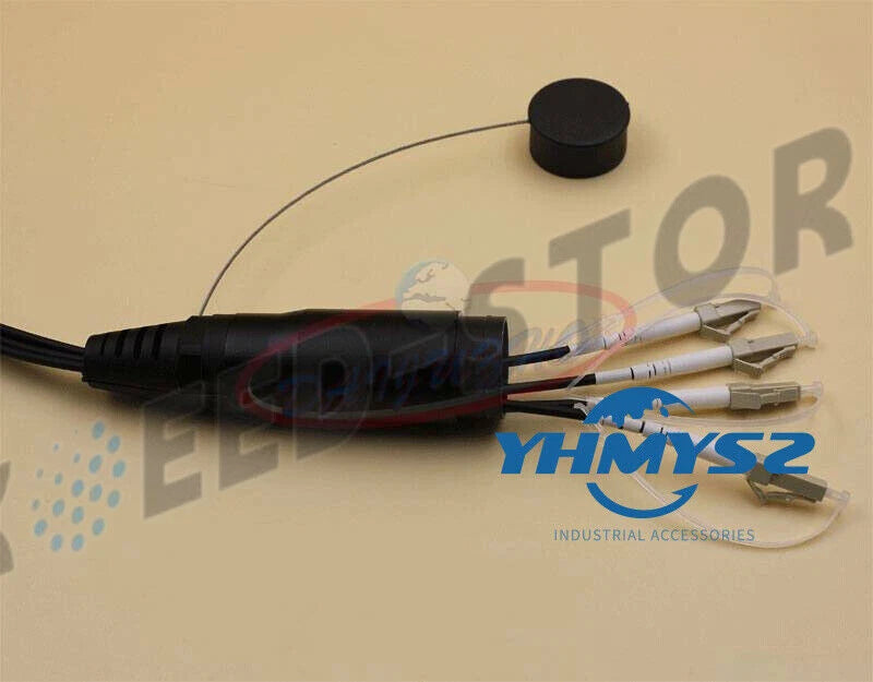 Outdoor LC MM Fiber Optic Patch Cord Waterproof 4 cores Armored TPU Cable