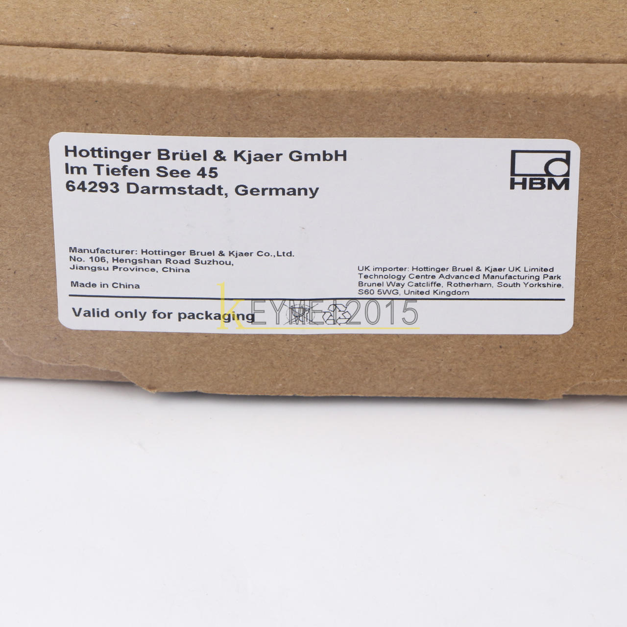 HBM PW15AHC3 50KG Load Cell - HBM