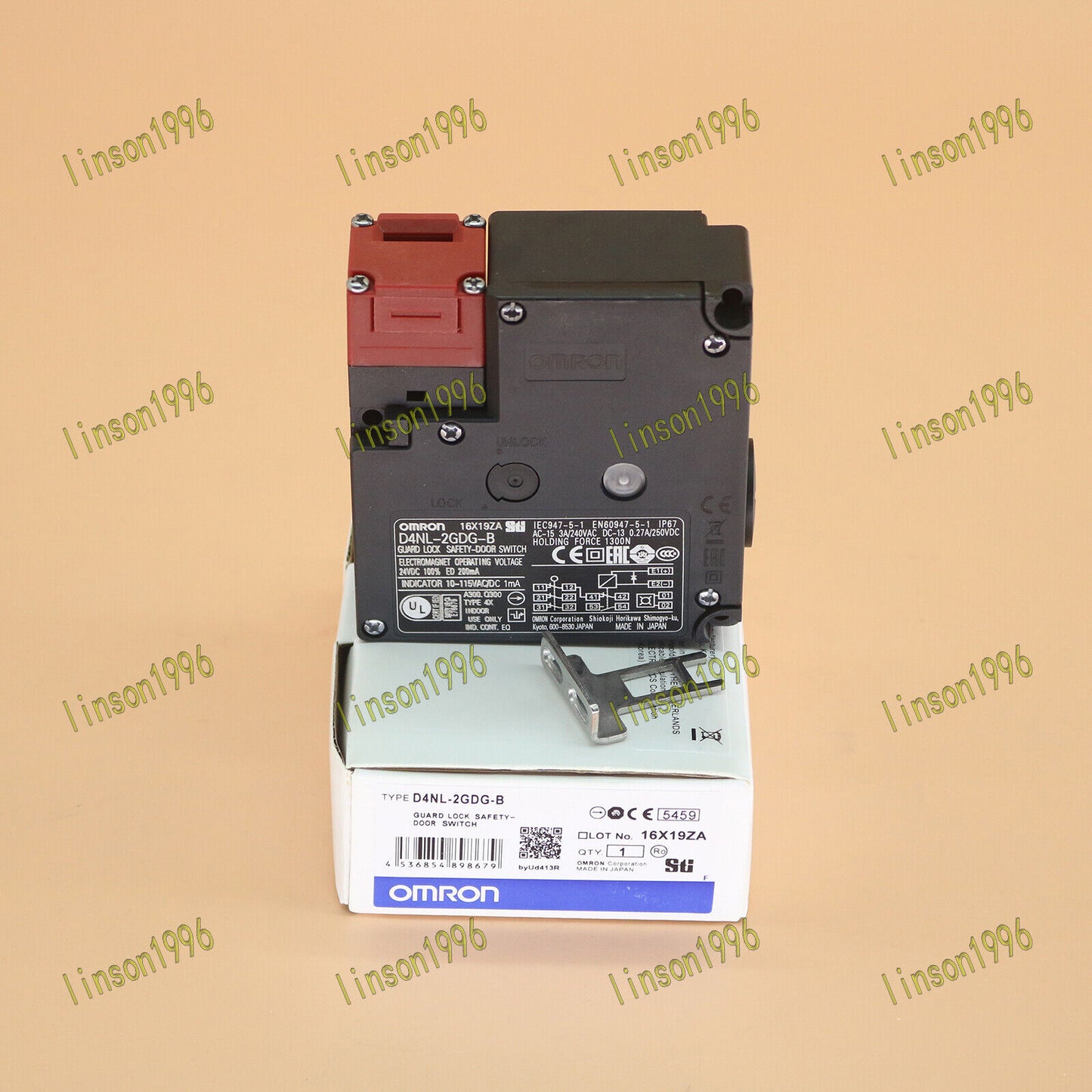 OMRON Electromagnetic Lock Switch D4NL-2GDG-B Safety Door Switch Fast Ship - OMRON