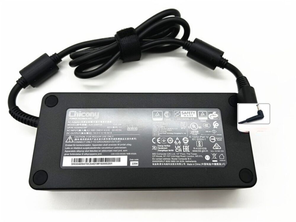 Chicony 330W 19.5V 16.92A Charger A20-330P1A 5.5*2.5mm Tip Power Adapter