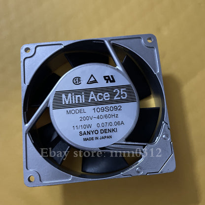 1pcs SANYO 109S092 9025 9CM 200V 0.07A 11W Double Ball Cooling Fan