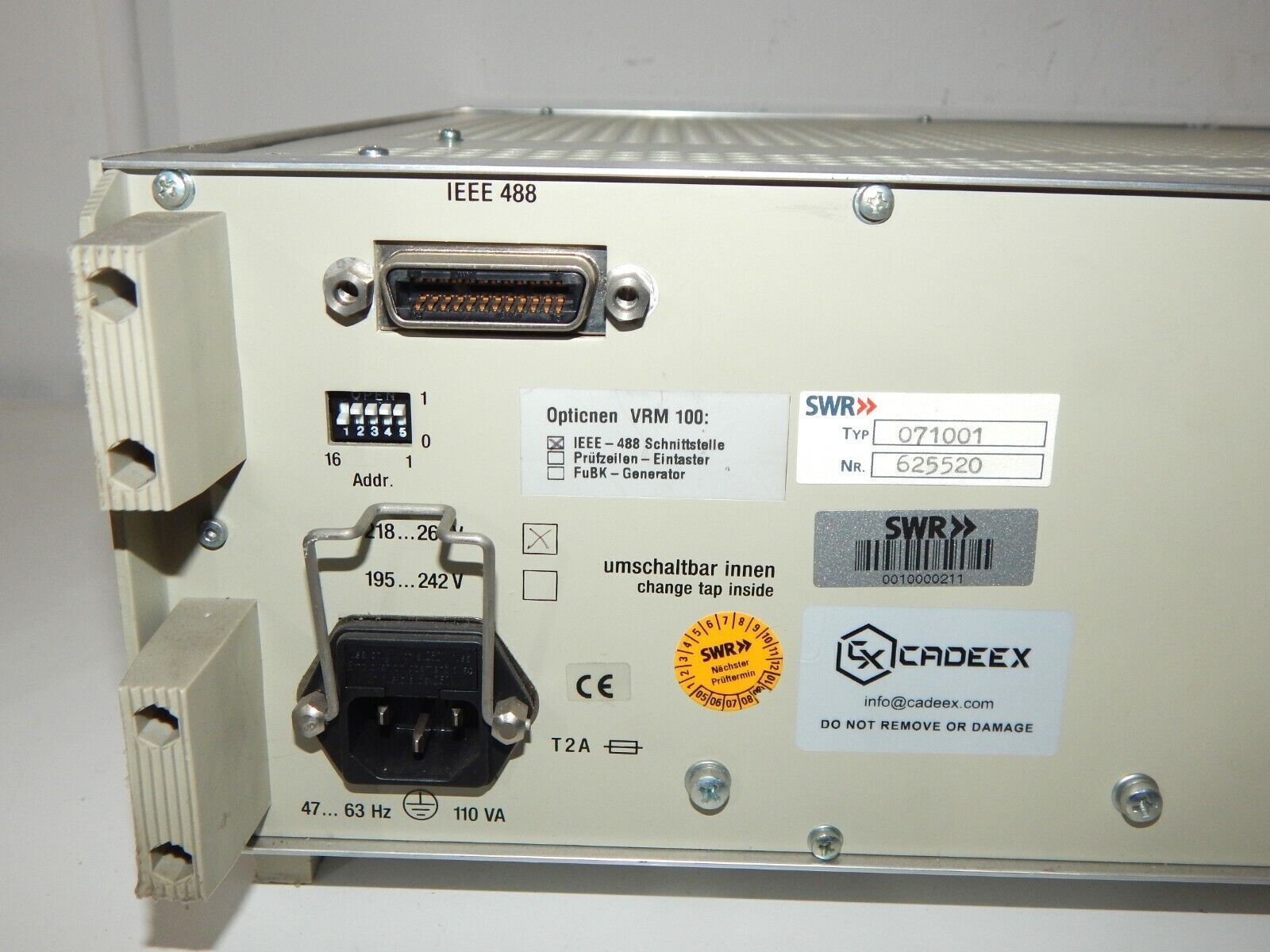 Plish VRM100 VF/RF Measuring Signal Generator - PLISH