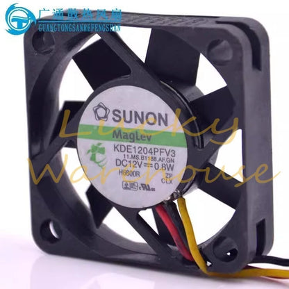 SUNON KDE1204PFV3 4010 DC12V 0.8W 4CM 3-Wire Cooling Fan
