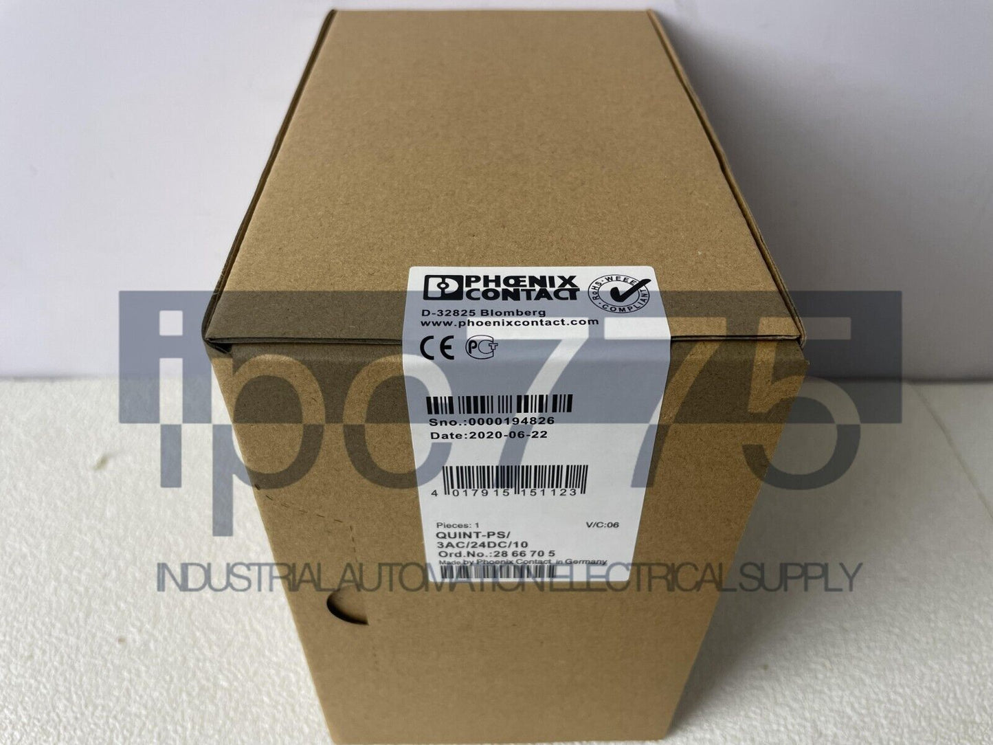 new 1PCS PHOENIX CONTACT 2866705 . QUINT-PS/3AC/24DC/10 - PHOENIX