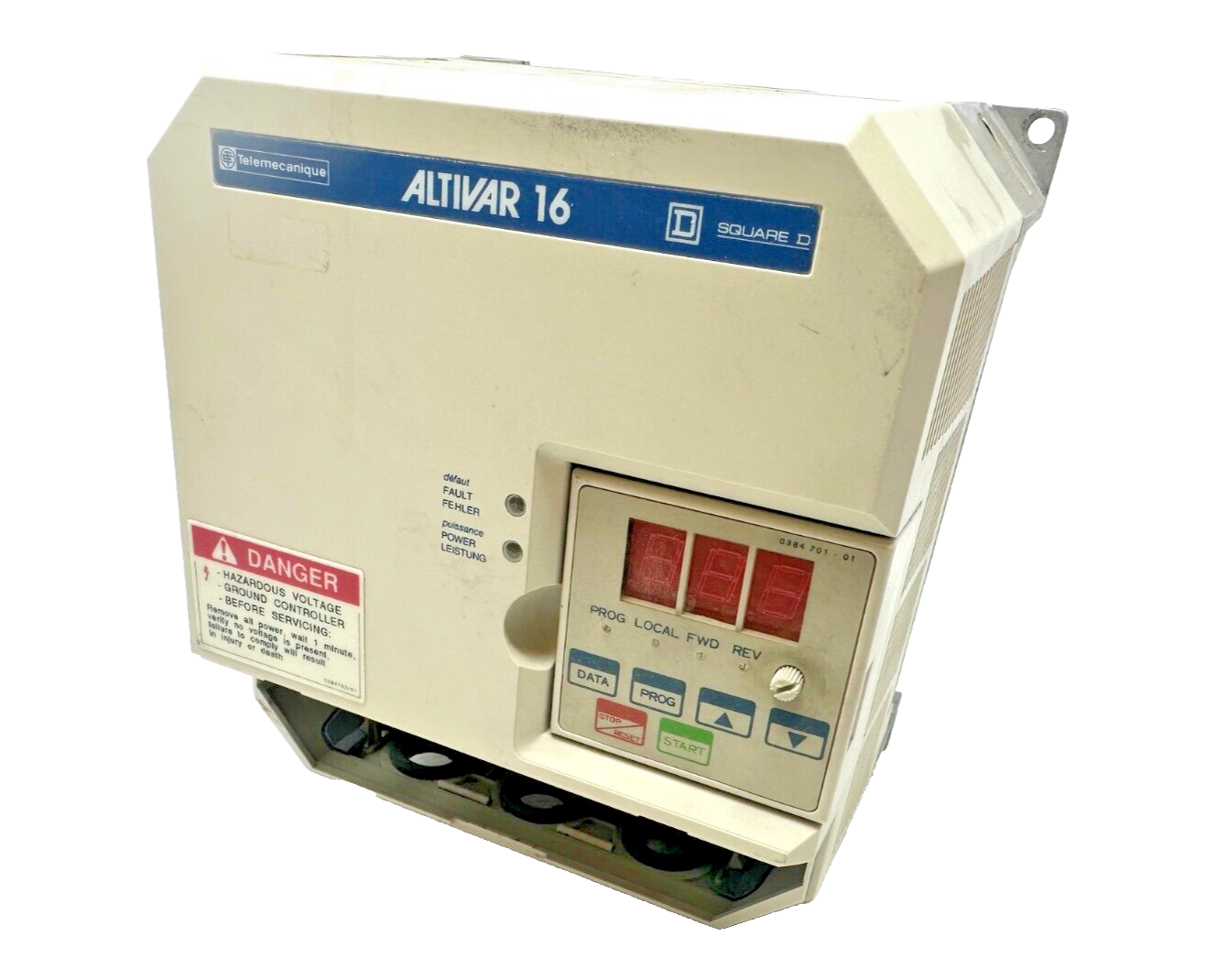 used Telemecanique Square D ATV16U29M2 *No Terminal Cover* Altivar 16 AC Drive - TELEMECANIQUE