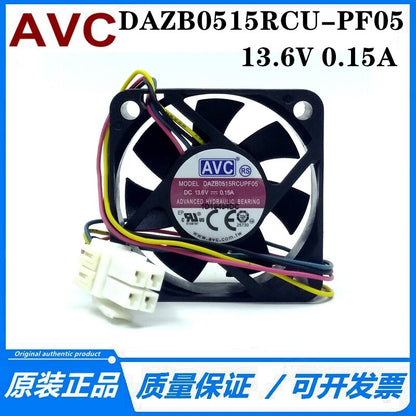new For AVC DAZA0515RCU DC13.6V 50*50*15mm Waterproof Silent Cooling Fan 4wire